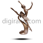 مشخصات ، خرید و قیمت نمای پشت مجسمه دکوری بالرین زن پا باز رقص باله