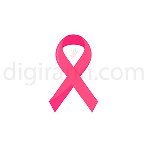 نمایی از نماد صورتی رنگ سرطان سینه پروستات دهانه رحم خون در زنان و مردان